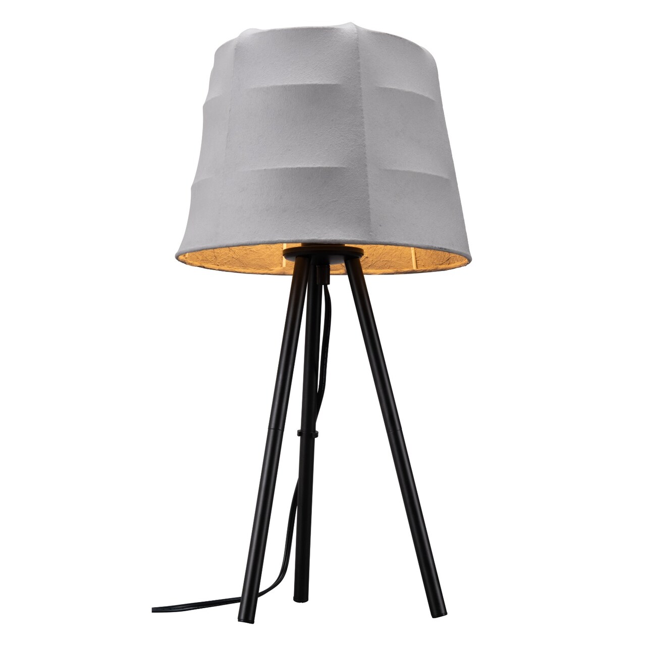 Modern Home 22.5&#x22; Gray and Black Modern Style Powder Coated Table Lamp